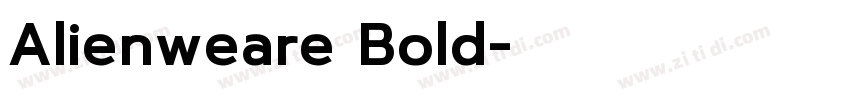 Alienweare Bold字体转换